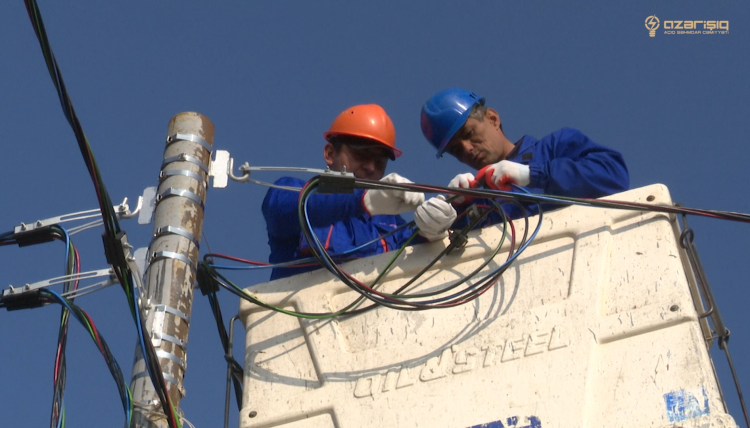 Sabirabadın 3 kəndinin elektrik şəbəkəsi yenidən qurulur.