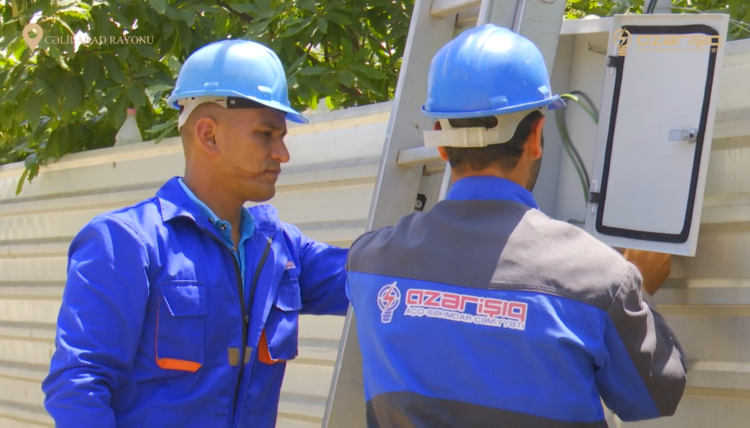 “Azərişıq” ASC Cəlilabad rayonunun 10 kəndinin elektrik şəbəkəsini yenidən qurur.