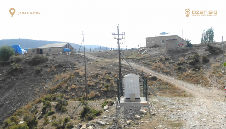 Şamaxı rayonunun 2 kəndinin elektrik şəbəkəsi yenidən qurulub.