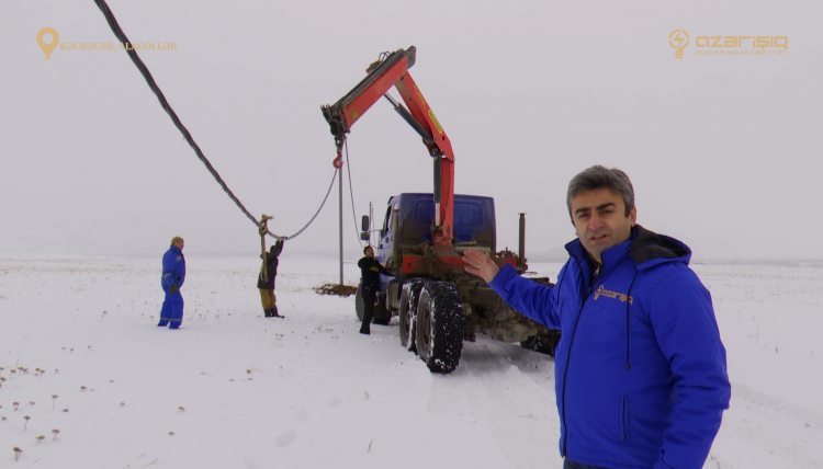 “Azərişıq” ASC Kəlbəcərdə yenidənqurma işlərini davam etdirir.