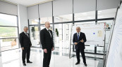 İlham Əliyev “Azərişıq” ASC-nin “Xocalı” yarımstansiyasının və Rəqəmsal İdarəetmə Mərkəzinin açılışında iştirak edib