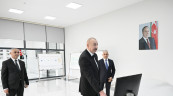 İlham Əliyev “Azərişıq” ASC-nin “Xocalı” yarımstansiyasının və Rəqəmsal İdarəetmə Mərkəzinin açılışında iştirak edib