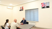 “Azərişıq” ASC-nin sədri Vüqar Əhmədov Xankəndidə vətəndaşları qəbul edib